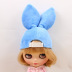 Blythe Little Doll Hat Plush Rabbit Ear Cap Vải nhỏ Dress Up Phụ kiện búp bê nga Búp bê / Phụ kiện