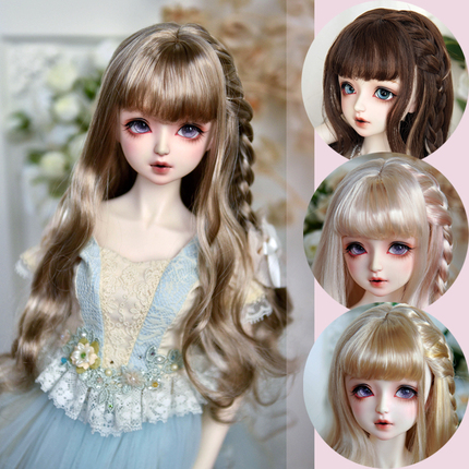SALA bjd va with a wig ultra soft and long curly hair-Shuve bud with hair accessories 3 minutes MDD 4 6 points