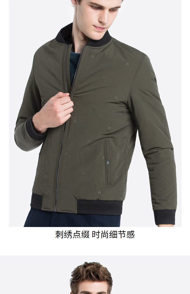 Áo khoác nam Camel 2018 thu đông mới Áo khoác cotton nam Áo khoác nam Hàn Quốc ngắn theo xu hướng áo khoác cotton để giữ ấm cho quần áo áo khoác jean nam