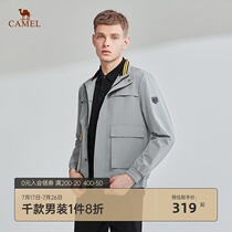 Camel mens clothing 2021 autumn new cadre jacket mens fashion lapel jacket casual tooling jacket