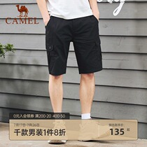 Camel mens summer new mens casual shorts youth straight overalls mens loose five-point pants