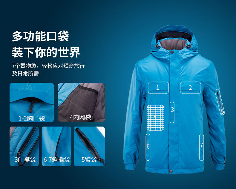 Blouson hiver pour homme CAMEL   - Ref 3112703 Image 12