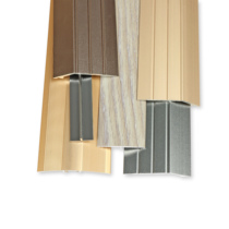 SPC stone plastic PVC lock buckle floor special aluminum door Press edge disconnect Strip T-shaped beveled edge high and low buckle strip