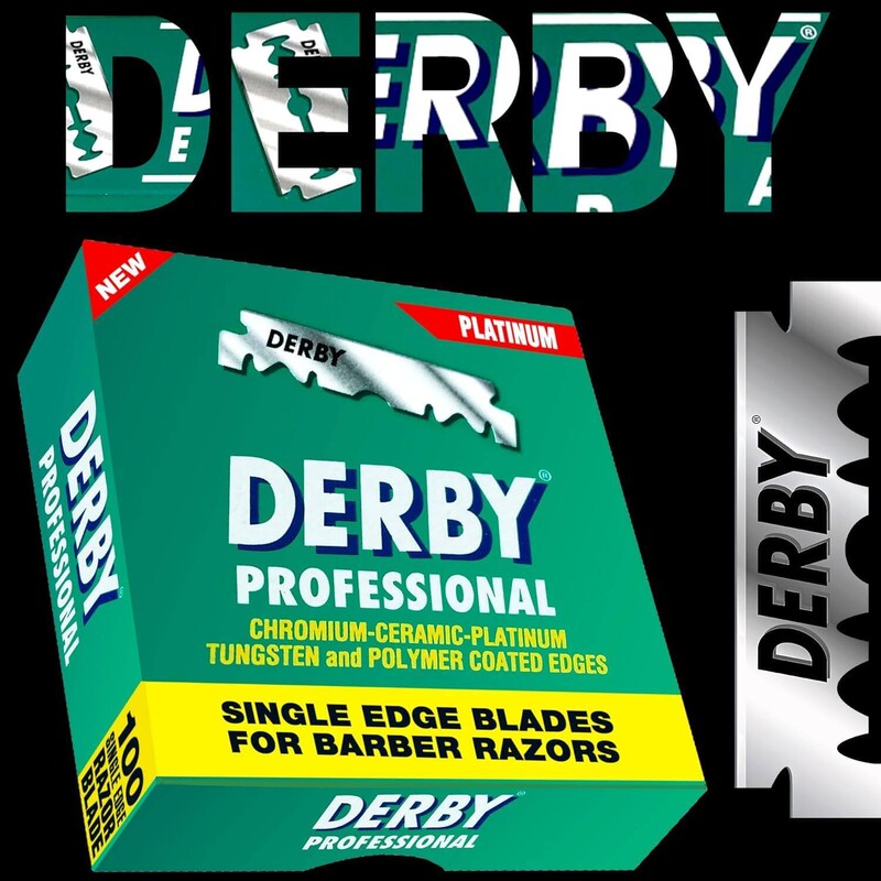 Turkish Derby Derby Blade 74 Single-Sided Platinum Blade Stainless Steel Single-Edge Shaving Blade 100 Pieces Pack