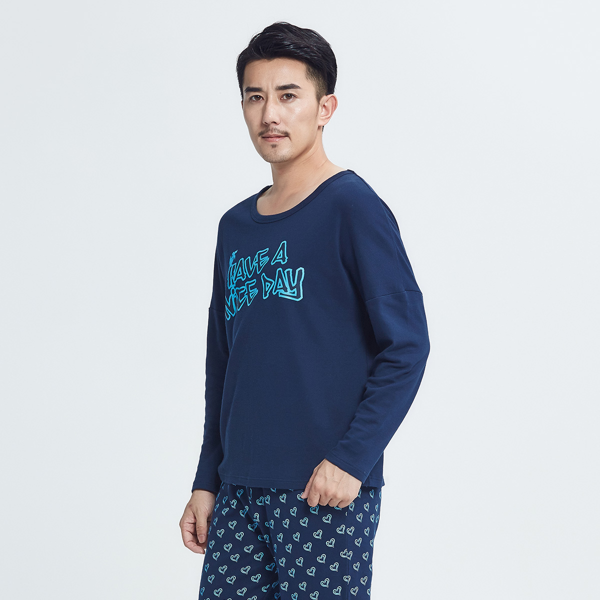 Pyjama pour homme YOUR SUN  DEVRAIT ETRE COOL en Coton à manches longues - Ref 3002560 Image 2