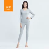 Термобелье, эластичные тонкие приталенные штаны, удерживающее тепло нижнее белье для пожилых людей, круглый воротник, для среднего возраста