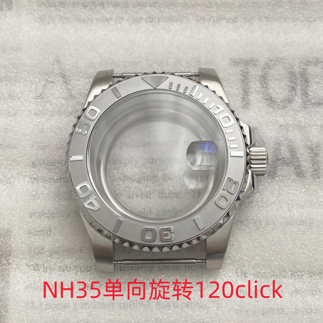 nh35 ケースアクセサリー機械式時計セット黒と緑のウォーターゴーストダイビングヨットケース nh34/nh36 ムーブメントに適しています