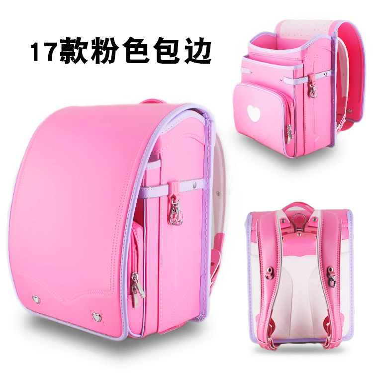 Đích thực Nhật Bản trường tiểu học schoolbag 1-3-5 gánh nặng ridged nam giới và phụ nữ trẻ em hộp ba lô trọng lượng nhẹ mặc balo trẻ em hình trứng