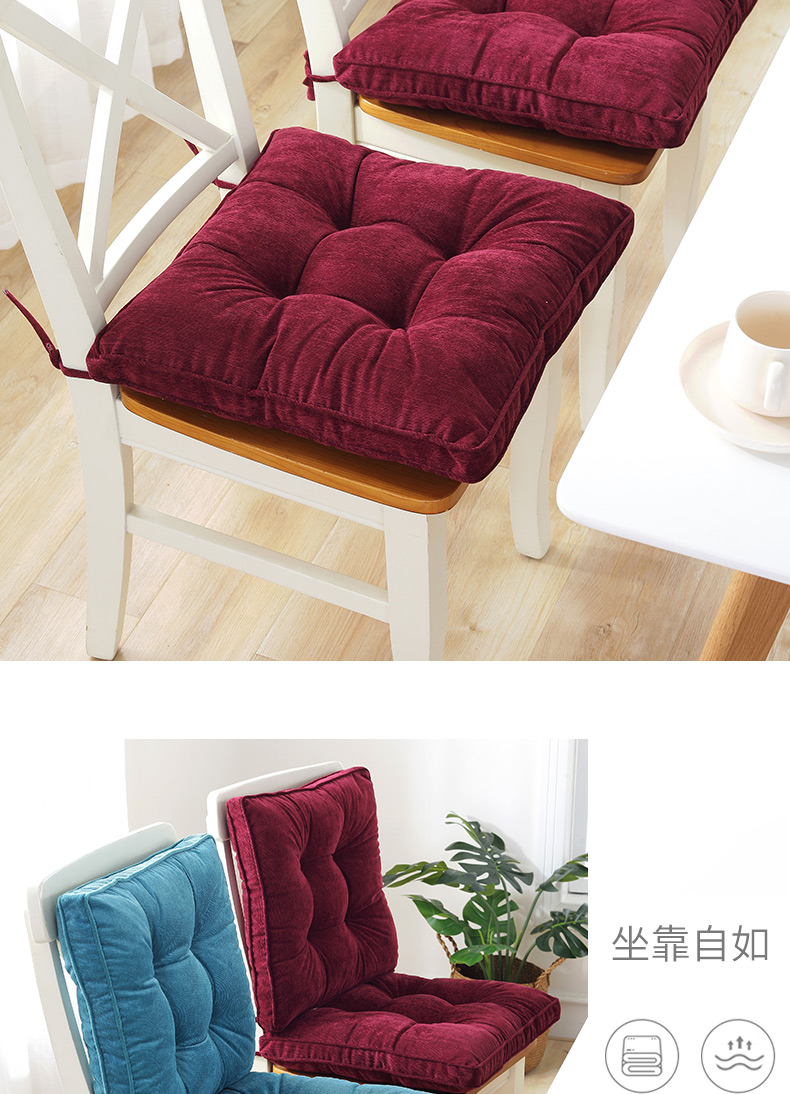 Đơn giản đệm vải đệm mùa đông ấm văn phòng chống trượt ghế đệm nhà ăn bàn ghế phân pad - Ghế đệm / đệm Sofa đệm ghế gỗ phòng khách