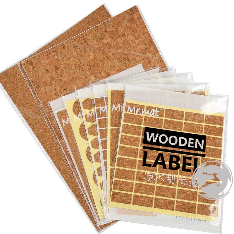 Cork label label wooden handwritten label name sticker household decoration label storage classification label sticker