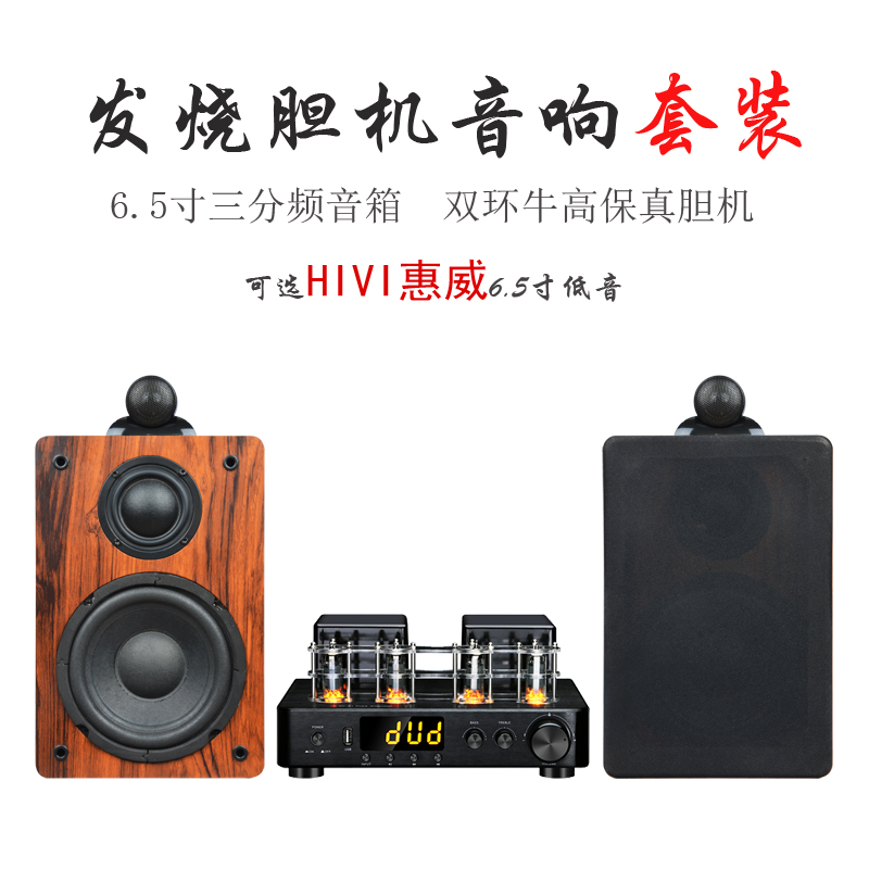 Pure Age Fever Gallbladder Machine Sound Set 6 5 "Three-way Frequency Passive Speaker Double Ring Bull Gallbladder Machine Power Amplifier