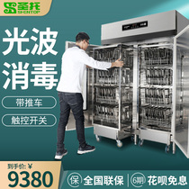  Santo hot air circulation disinfection cabinet Commercial double-door two-star high temperature cart canteen restaurant cupboard R10