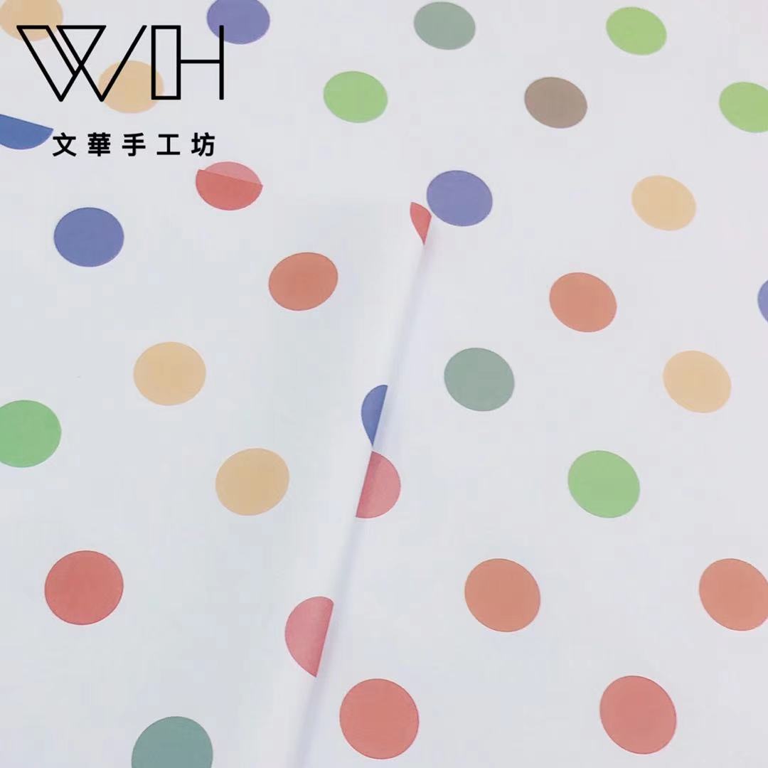 圣诞儿童节可爱通用生日拉花礼物礼盒包装纸套装手工圆点大张书皮详情7