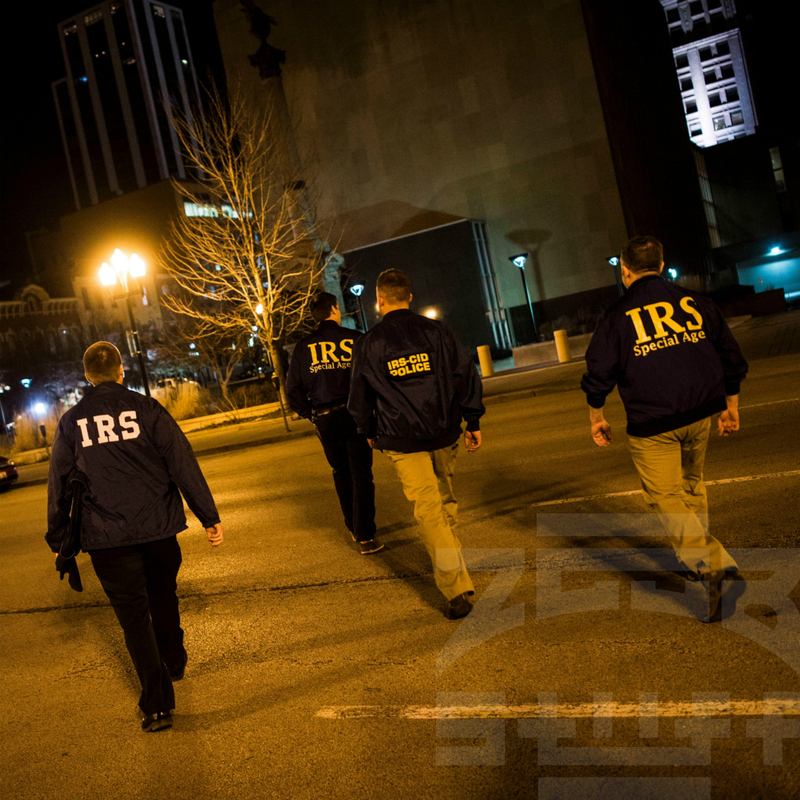 【Zggb】Irs-Ci United States Internal Revenue Service Criminal Investigation Division Strong Tax Enforcement Identification Jacket Trench Coat