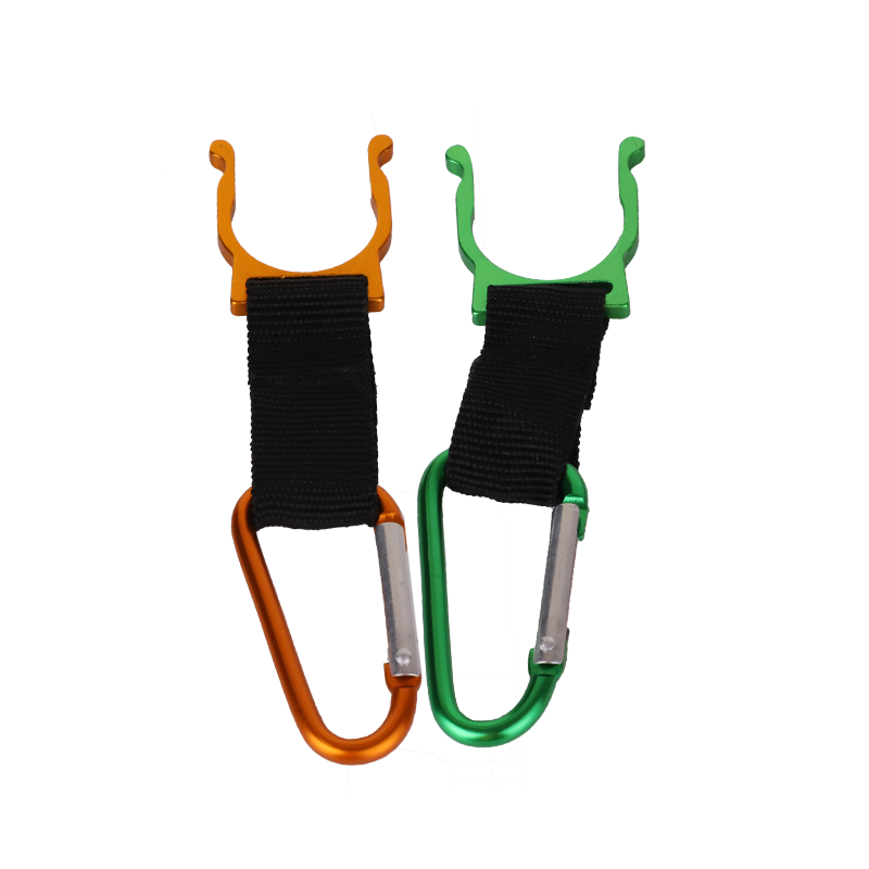 REICIO aluminum alloy mineral water bottle buckle hanging snap anodized color outdoor kettle buckle key accessories