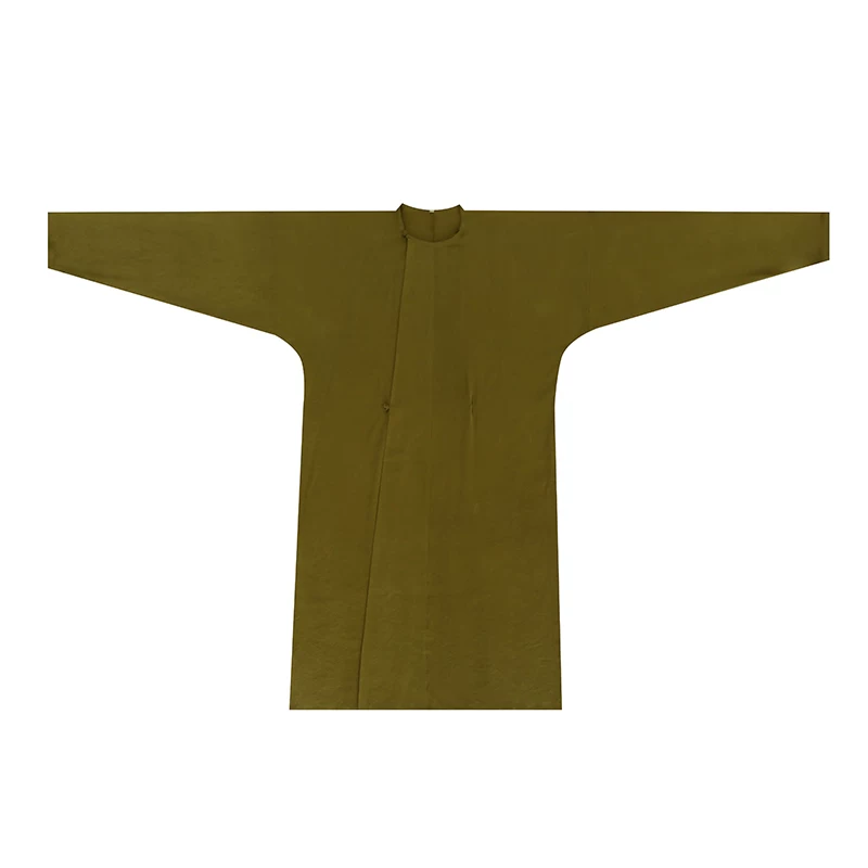 谜阿凰 Genuine summer long dress with a round collar, Hanfu, Chinese style