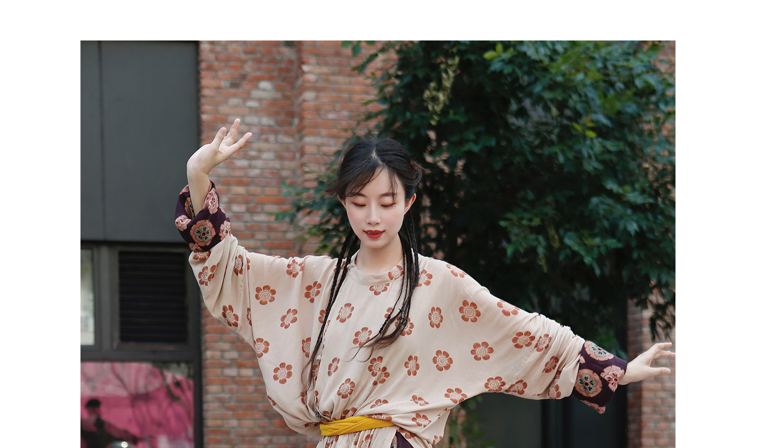 Китайцы одежда наборы 谜阿凰花临唐制圆领袍阔腿裤唐风汉元素汉服原创国风高端女装汉服