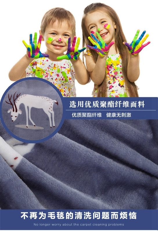 Flannel dày chăn mùa hè bằng đơn dày lông cừu san hô tấm chăn đôi văn phòng điều hòa chăn