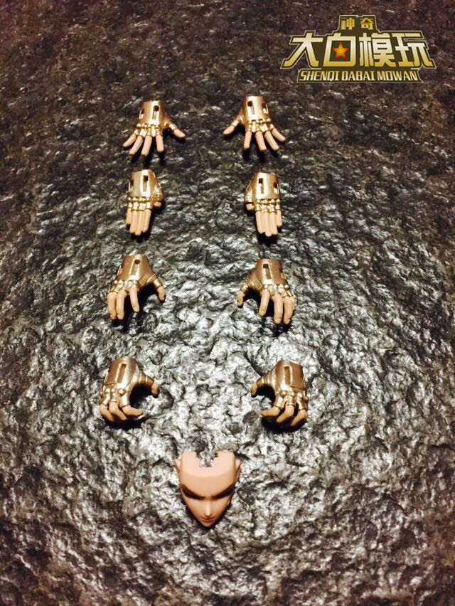 Bandai Genuine Saint Cloth Myth Golden Soul God Lion Aiolia Face Hand Parts Dismantling Spot