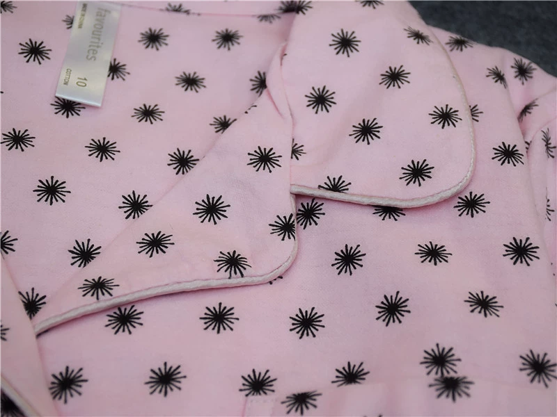 Xuất khẩu mới sang châu Âu và Hoa Kỳ Quần áo cotton dệt nhung cotton dài tay của phụ nữ thiết lập dịch vụ tại nhà 2-1 đồ ngủ pijama