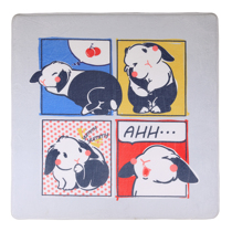 Custom floor matfour-grid rabbit original absorbent non-slip mat carpet bedroom