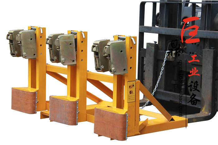 Promotional Juding heavy-duty three-oil barrel clamp stacker lifting and unloading 3-iron plastic holding pliers thickened olecranon