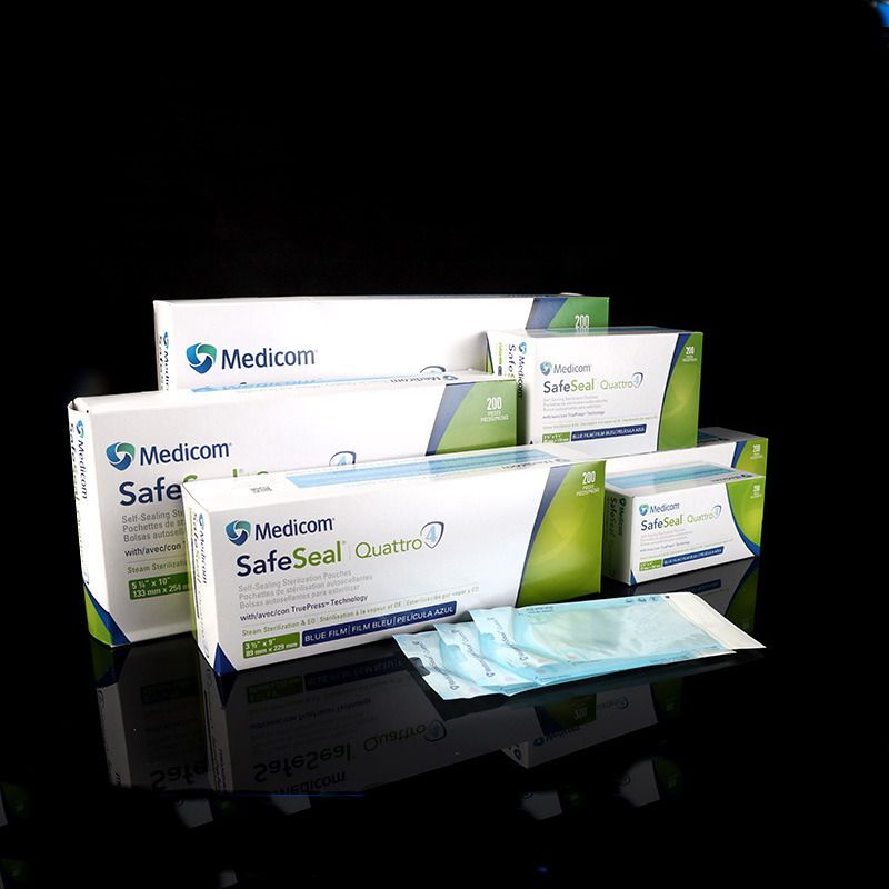 麦迪康88040，Medicom自封灭菌袋305x432mm，高温湿热灭菌呼吸袋