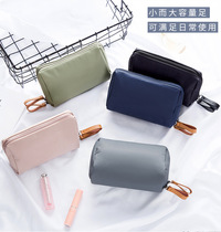  Cosmetic bag ins wind super fire Korean version of simple cute girl heart urination hand in hand to take portable cosmetics storage bag