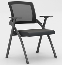 Folding training chair conference chair simple office meeting work educational institution back chair conference room training chair