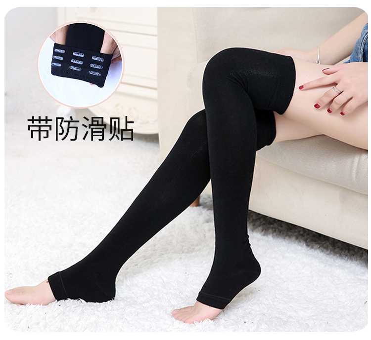 Hoa hồng múa bụng múa chân đặt chân tập trên đầu gối dài bằng vải cotton chải chuốt không trượt chân bước chân - Khiêu vũ / Thể dục nhịp điệu / Thể dục dụng cụ giày dance