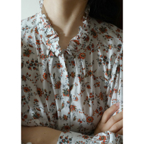 Nicepeople 2021 spring new French retro little daisy embroidery romantic little shirt floral shirt female