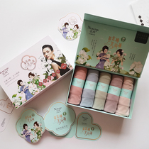 5 Dress Gold cotton Jasmine Flower Fragrant Pants Woman Pro-Skin Breathable Antibacterial Shorts Modale Cotton Elastic Big Code Underwear