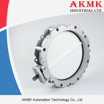 Factory direct cement butterfly valve double flange body V2FS-300SN powder butterfly valve