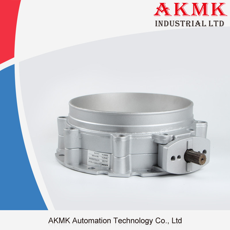 Cement butterfly valve body V1FS-250SN powder butterfly valve DN250 single flange valve body