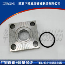 304 stainless steel JB ZQ4486 straight through square flange with groove O-ring