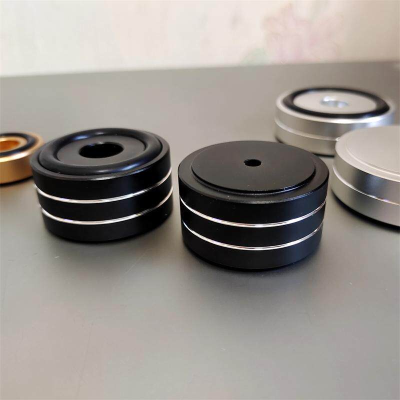 Full aluminium shock absorbing footbed computer utilituralfeet HIFI Fever sound box audacity Shock Absorbing footbed CD machine footed nail