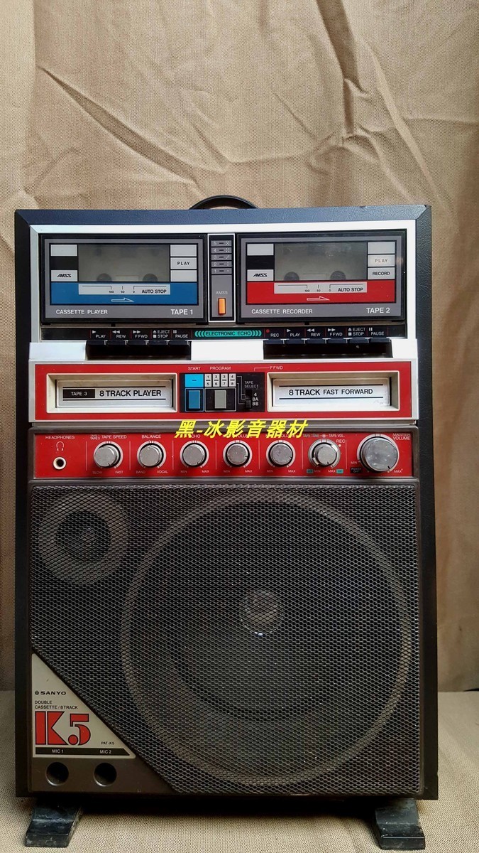 Sanyo PAT-K5 8トラックレコーダー 80～90年代 スクエアダンステープレコーダー カセットプレーヤー