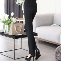 Women's trousers women's business dress pants straight fall winter overalls black overalls suit pants suit pants