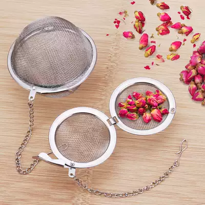 Stainless steel seasoning ball bag Seasoning ball Flavor treasure tea ball braised ball spice box soup material bag Tea filter ball