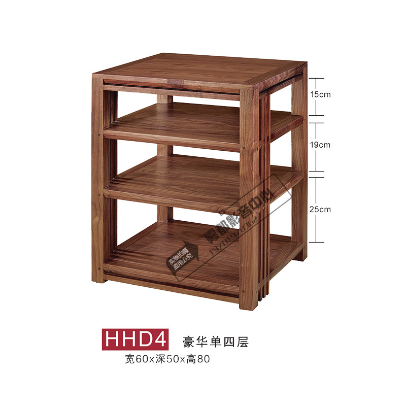 Jazz Rack Solid Wood Sound Furniture Rack Luxury Single Four Floors HHD4 Speaker Cabinet Power Amplifier Equipment Rack Display Shelf