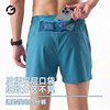 Orange Yijia running shorts waist bag pants can hold mobile phones