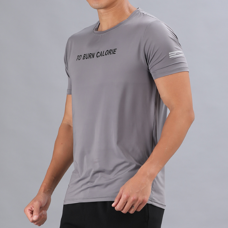 Summer sports short sleeves Men's speed dry training T-shirt High-play slim fit Breathable Half Sleeves Fitness running blouse