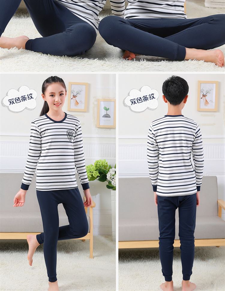 Thanh niên đồ lót nhiệt học sinh trung học cơ sở cotton mỏng phần lớn cậu bé trai cậu bé cô gái mùa thu quần dài phù hợp với quần bộ thu đông nam big size