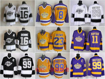 Los Angeles Kings King vintage ice hockey suit Brown Kopitar Gretzky Jerseys
