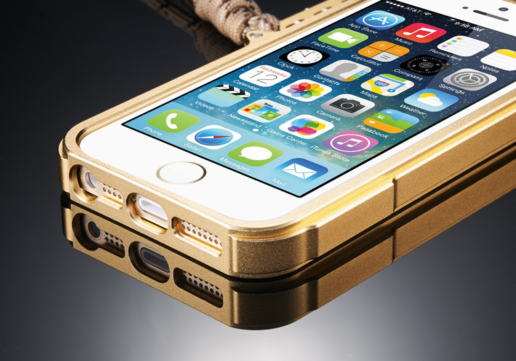 SIMON Mechanical Arm Trigger Aluminum Alloy Metal Bumper Outdoor Case Cover for Apple iPhone SE/5S/5 & iPhone 4S/4