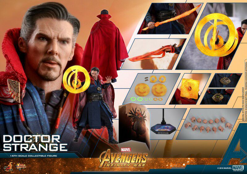 (SF) HOTTOYS HT MMS484 Doctor Strange 2 0 Spiderman Iron Man