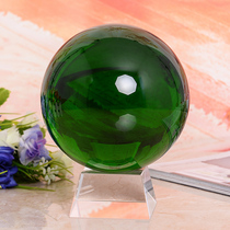 High-grade green crystal ball ornaments to attract wealth and fortune feng shui polo living room study bedroom desktop decorations