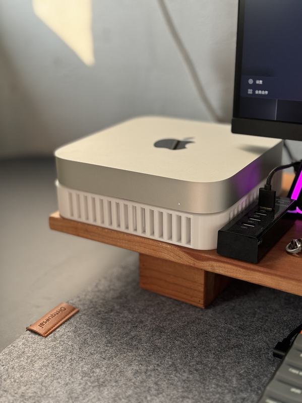 Mac Mini M1 M2 Mac Studio Apple Computer Desktop Dust-Proof Stand White Cooling Base New Mac Mini M1 M2 Mac Studio Apple Computer Desktop Dust-Proof Stand White Cooling Base New