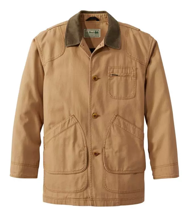 Импортное пальто-плащ L.L. Bean, хлопковая водонепроницаемая фланелевая осенняя длинная куртка, США, средней длины