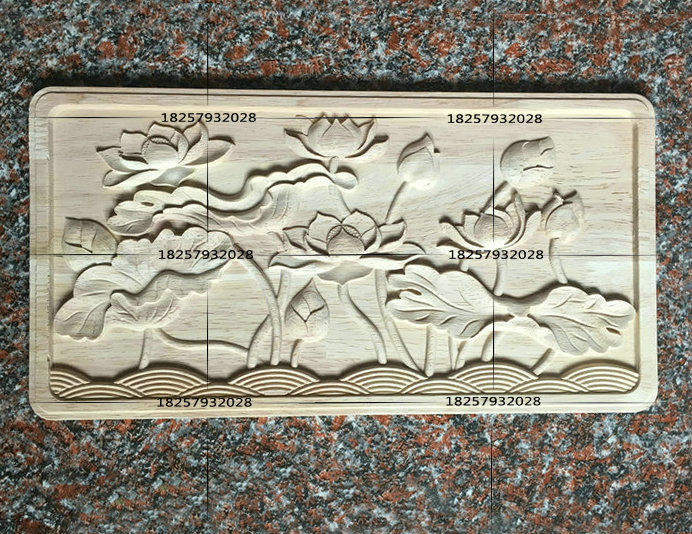 East Yangwood Carved Bed headboard flower with flower-style wood carvings European-style applique with floral door floral furniture